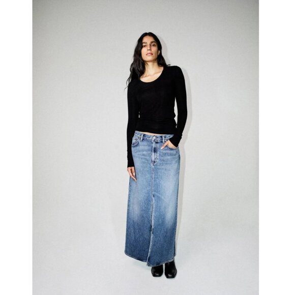 Agolde Dresses & Skirts - AGOLDE Leif Denim Maxi Skirt - 27 - NWT